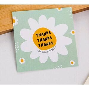 x50 "Thank you for your order"  card shipping supplies